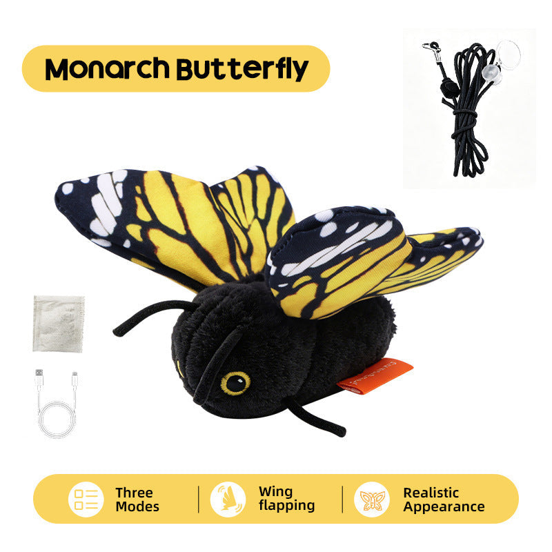 🎁2026 New Arrivals 49% OFF💥Smart Sensing Flapping Butterfly Toy for Cats – Auto-Motion Activation, Realistic Flutter & Endless Play 🦋✨