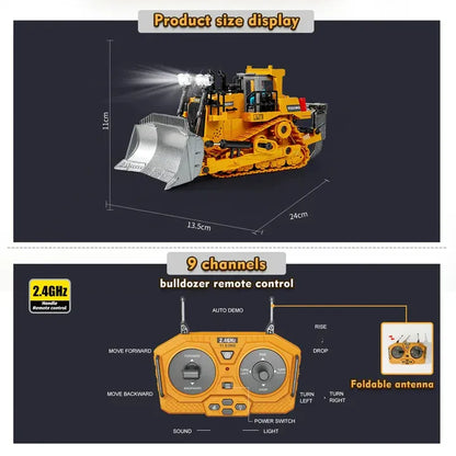 RC Bulldozer 1/20 Scale – 9ch Radio Controlled Hydraulic Dozer