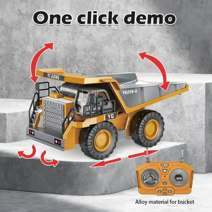 RC Dump Truck 1/20 Scale - 9Ch Radio Controlled Heavy Hauler