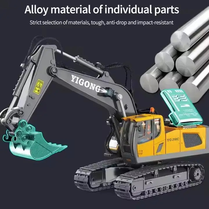 1/20 Scale RC Excavator – 11Ch Radio Controlled hydraulic Digger