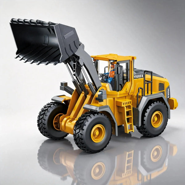 RC Loader 1/20 Scale - 9Ch Radio Controlled Skid Steer Loader
