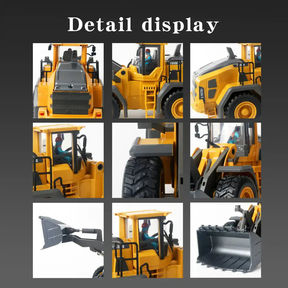 RC Loader 1/20 Scale - 9Ch Radio Controlled Skid Steer Loader