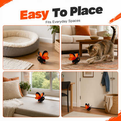 🎁2026 New Arrivals 49% OFF💥Smart Sensing Flapping Butterfly Toy for Cats – Auto-Motion Activation, Realistic Flutter & Endless Play 🦋✨